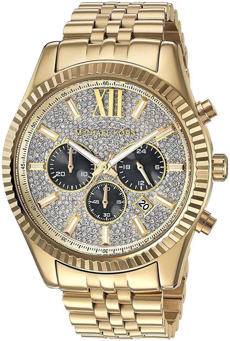 michael kors quartz chronograph watch|Michael Kors lexington watch men's.